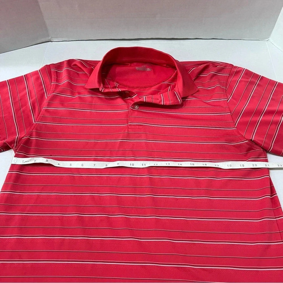PGA Tour Mens Coral Button Up Collar Golf Shirt Size Large - Picture 11 of 12